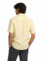 Men’s Yellow Linen Resort Shirt
