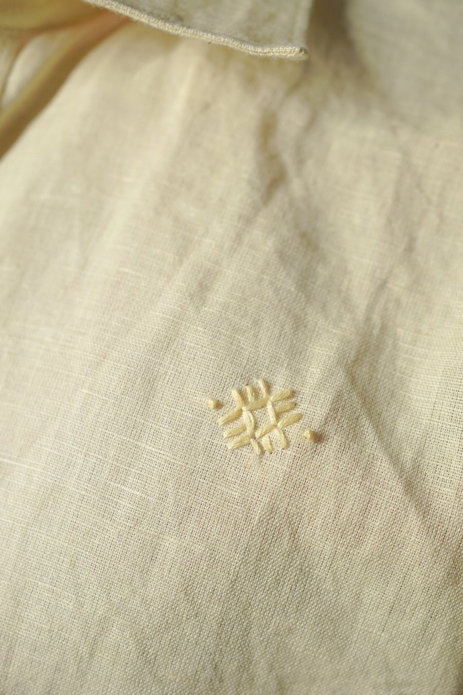 Men’s Yellow Linen Resort Shirt