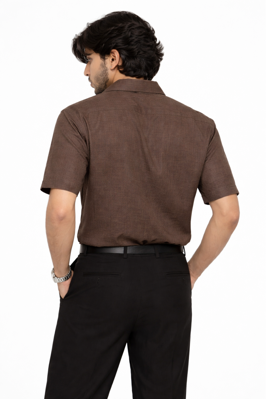 Men’s Olive Green Cotton Resort Shirt