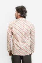 Men’s Cream Cotton Short Kurta Shirt