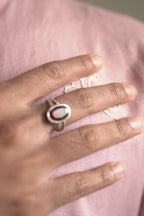 Men’s Pink Lotus Embroidered Short Kurta Shirt